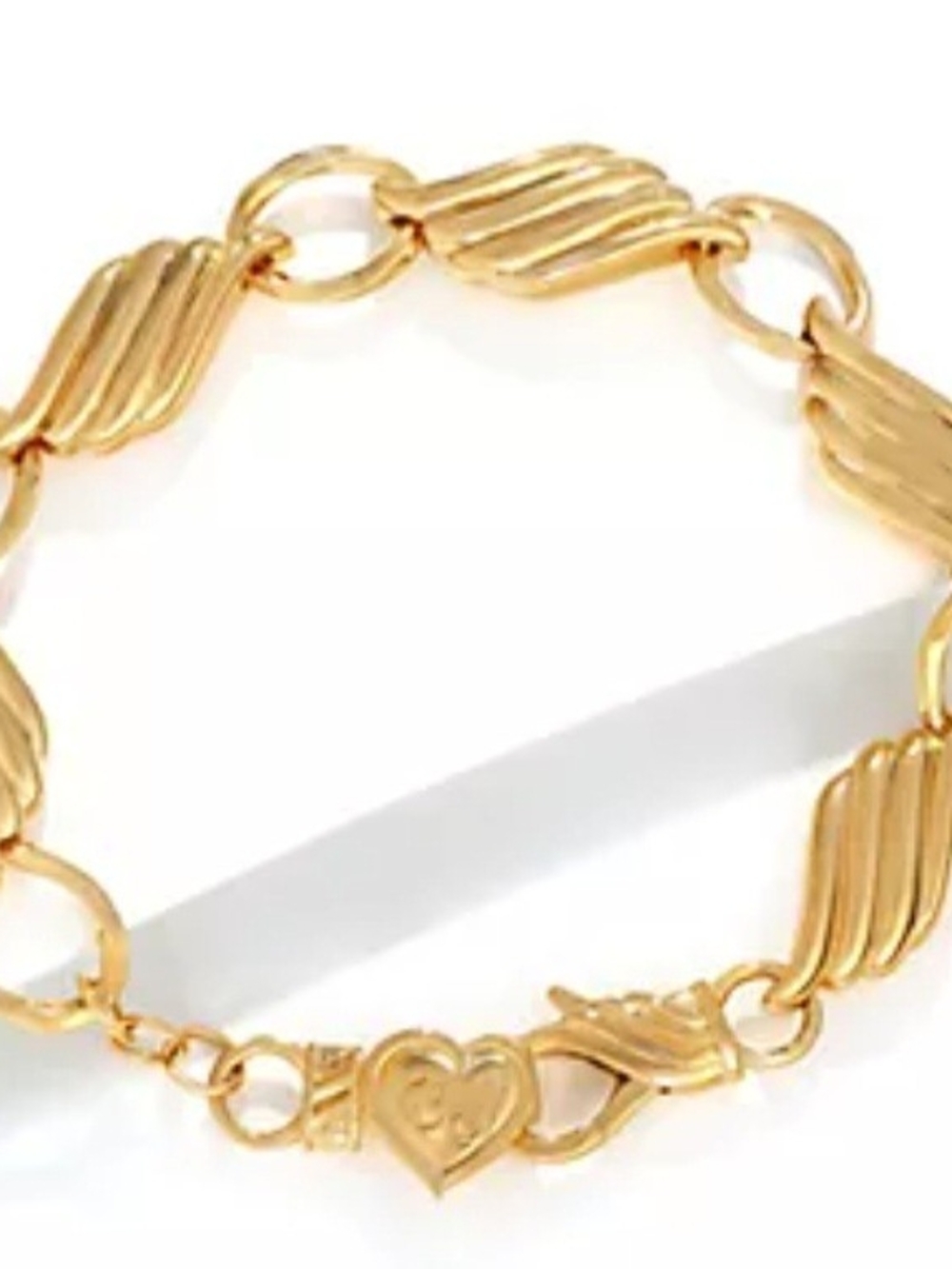 Christian James by Scott Grimes 18K Gold Clad Ripple Link Bracelet